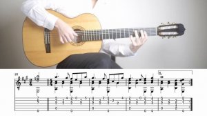 LA VIE EN ROSE Edith Piaf на Гитаре. Уроки гитары. Ноты и Табы для Гитары IWAKI Guitar