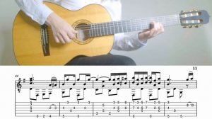 THE ENTERTAINER Scott Joplin на Гитаре. Уроки гитары. Ноты и Табы для Гитары IWAKI Guitar