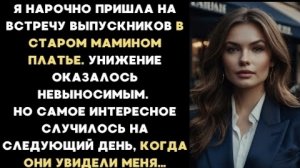 ИСТОРИИ ИЗ ЖИЗНИ/На встрече выпускников меня облили грязью/Рассказ жизненный