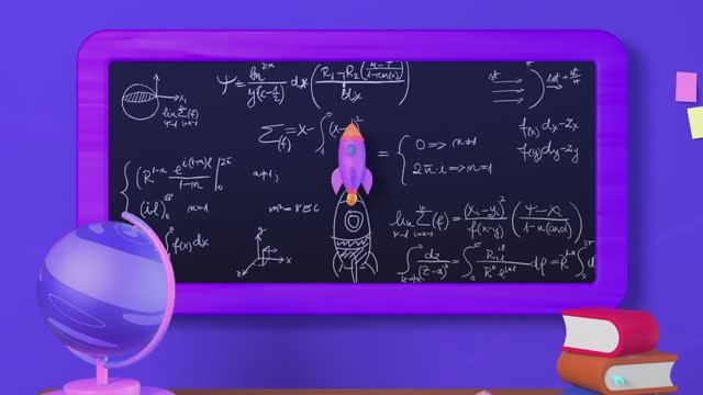 Детский школьный весёлый футаж // День знаний смотреть онлайн