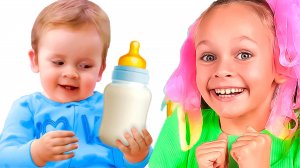 Песня для детей ” Противоположности ” и детские стишки с Майей и Машей+Детские сборники