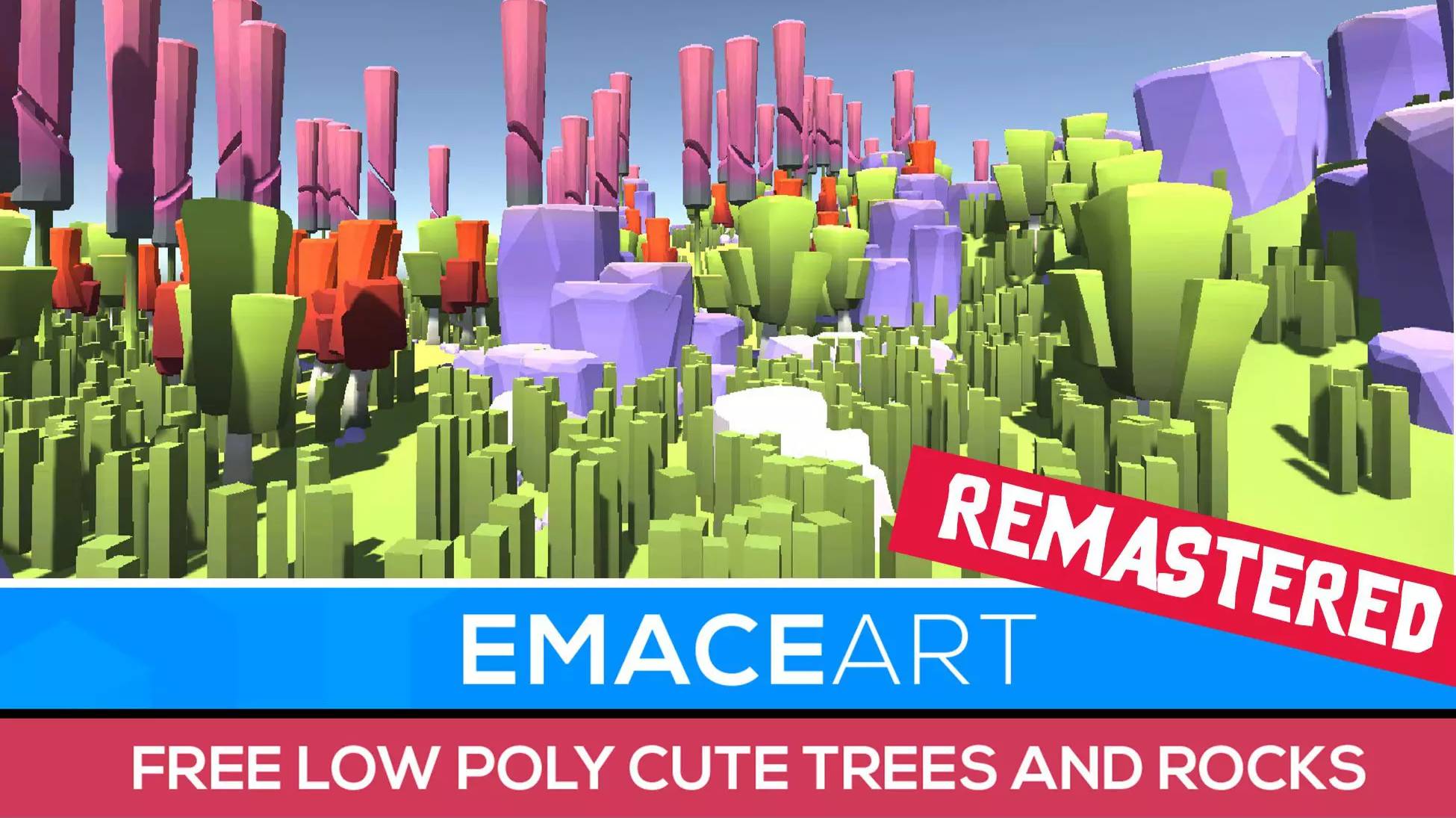 Asset Unity - Remastered - LowPoly Tiny Trees And Rocks