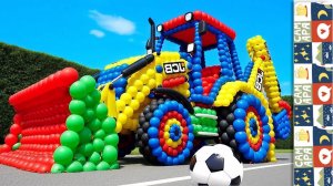 Мультики для детей. Трансформация воздушных шариков в машинки и животных. Мультики для малышей