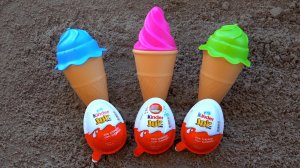 Мороженое и  Игрушки Киндер Сюрприз | Мультик для Малышей | Учим цвета и цифры | Детские  Песенки