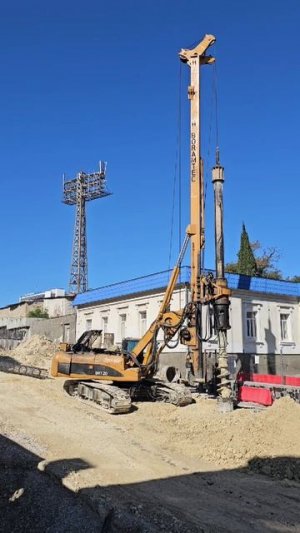 устройство буронабивных свай на Адмирала Октябрьского буровой установкой Boramtec BRT20