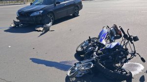Мото ДТП  в Саянске "Рейсер и автоледи"