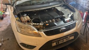 Как быстро одеть ремень кондиционера FORD FOCUS 2 1.8