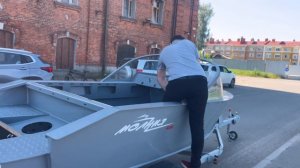 Обзор моторной лодки из полипропилена ПП ПНД Молния 400К город Рыбинск