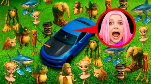 ВСЕ BRAINROT НАПАЛИ НА НАШУ МАШИНУ Tung Tung Sahur, Ballerina Cappuccina, BRR BRR PATAPIM