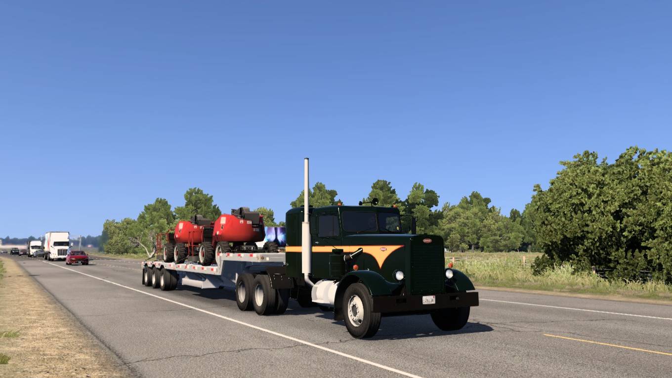 American Truck Simulator 1.55 Хатчинсон (КS) в Топика (КS) Подьемник 17 000 фнт смотреть онлайн