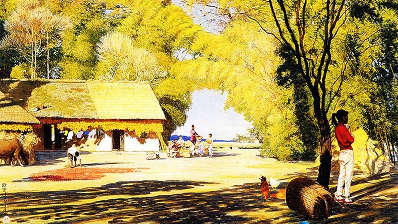 Прекрасные пейзажи художника Жиан Чонг Мина. смотреть онлайн