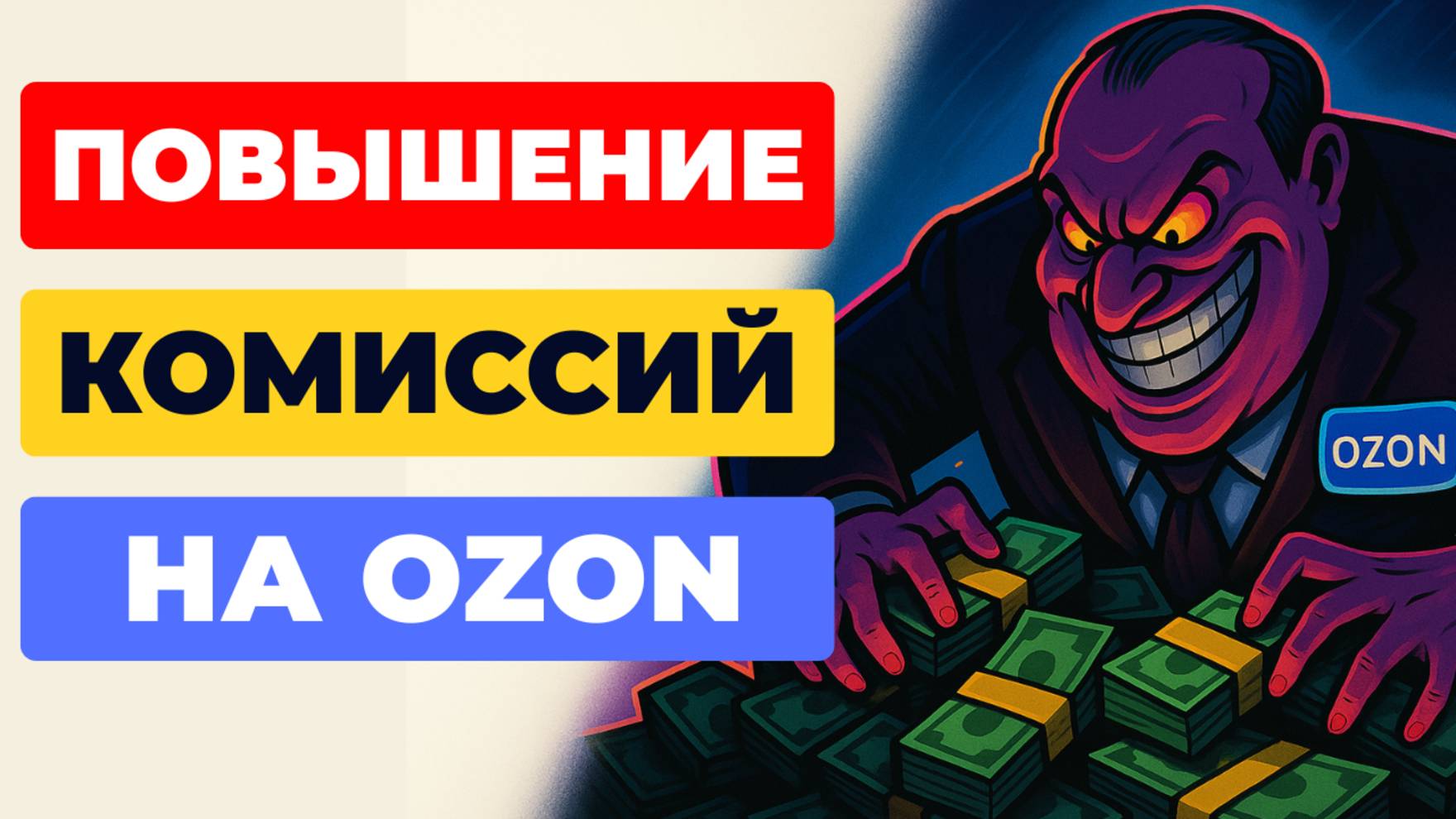 ПОВЫШЕНИЕ КОМИССИЙ НА OZON НА 6,6% 😡 смотреть онлайн