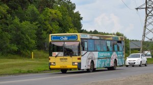 Автобус Mercedes-Benz O405 (АО 779 22). Покатушки по Барнаулу. / Ride on the Mercedes-Benz O405 bus