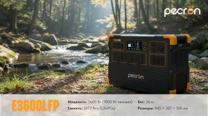 Обзор Pecron E3600LFP — мощная портативная солнечная электростанция для дома и природы