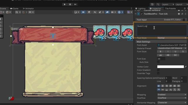 Episode 01 ｜ Quest Log User Interface
