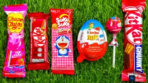 [АСМР] Распаковка сладостей. Киндер яйцо Джой, Чупа-чупс, Кит-кат и Поппит.