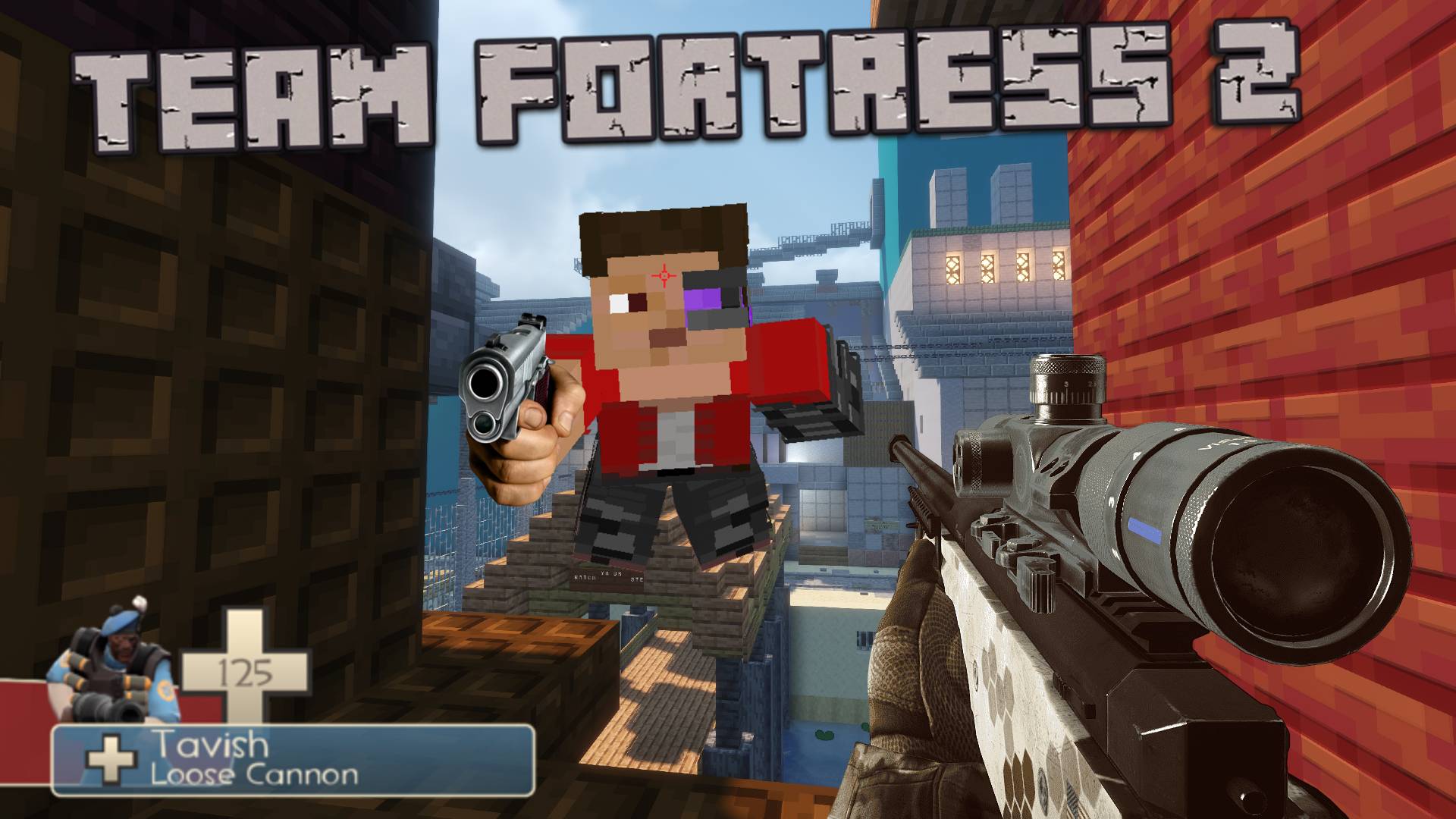 [ TF2 - Minecraft ] Я перенёс карту TF2 в Mincraft | HDS_PS |