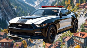 МУЛЬТИКИ ПРО МАШИНКИ. Детское видео про ПОЛИЦЕЙСКУЮ МАШИНКУ. Машинки врезаются и кувыркаются.