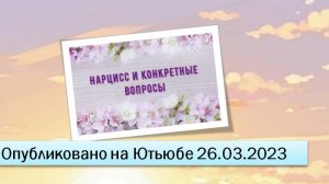 Нарцисс и конкретные вопросы (фрагменты эфира от 26.03.2023