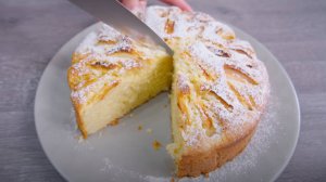 Шарлотка творожная с яблоками в духовке