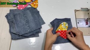 Как сшить одеяло из джинсовой ткани / Утилизация денима