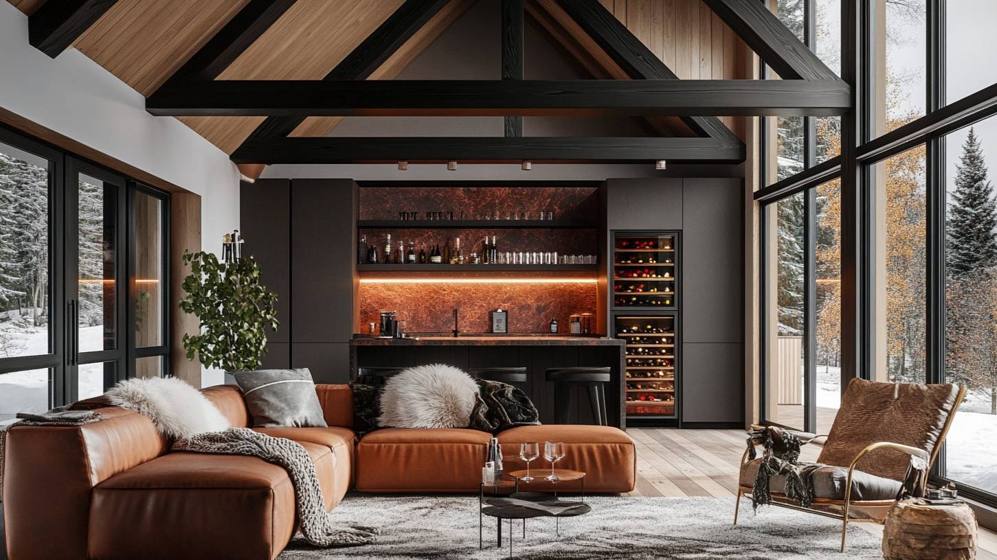 Варианты гостиной в стиле шале и барнхаус смотреть онлайн