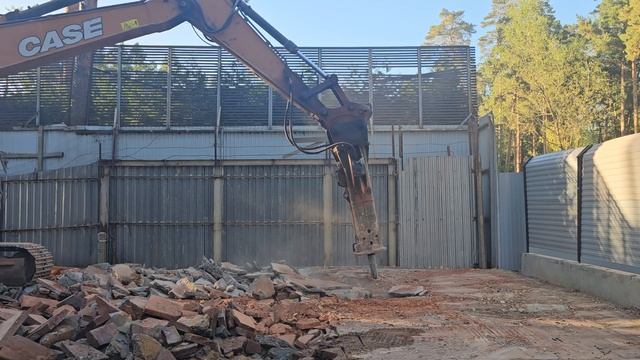 Демонтаж фундаментной плиты