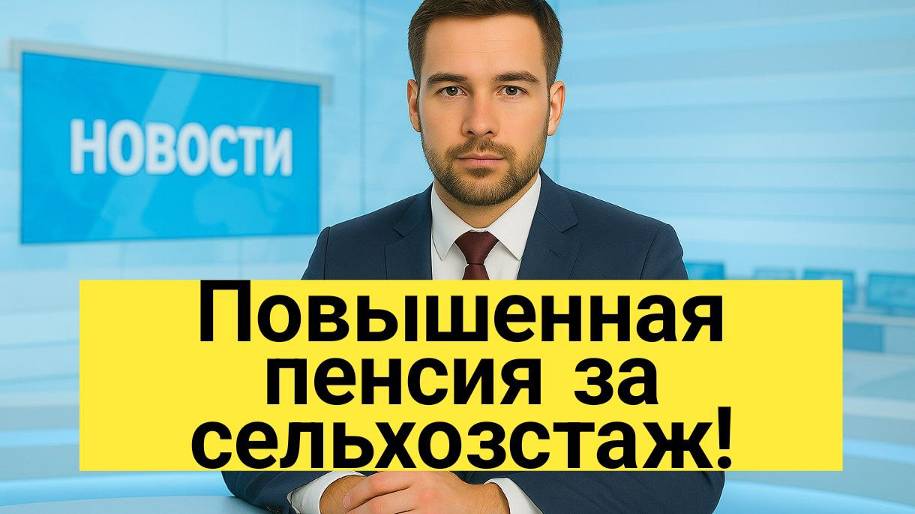 Повышенная пенсия за сельхозстаж смотреть онлайн