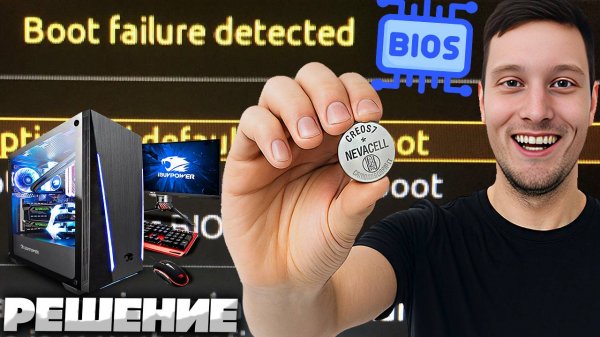 СБРАСЫВАЮТСЯ НАСТРОЙКИ БИОСА!BIOS FAILURE DETECTED | ВЫТАЩИЛ БАТАРЕЙКУ И ПОНЕСЛАСЬ! РЕШЕНИЕ ПРОБЛЕМЫ