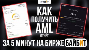 КАК ПОЛУЧИТЬ AML ОТЧЁТ НА Bybit Web3 Wallet? Как проверить крипту на байбит?