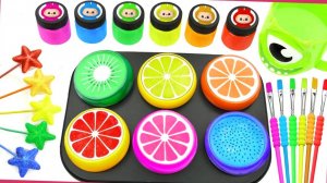 Мультики для детей. Яркие фрукты и звездочки в формочке. Смотреть онлайн яркие мультики для малышей