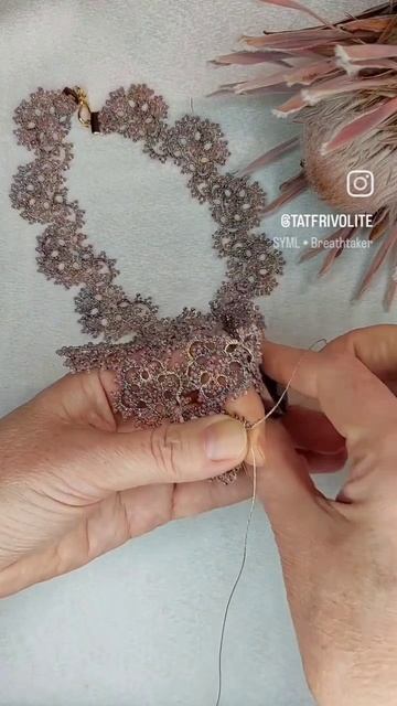 Колье #фриволите