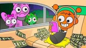 ИСТОРИЯ ЖИЗНИ ОРЕНА ✨ БОГАТЫЙ ОРЕН ЗАБЫЛ О БЕДНОМ ПИНКИ?! 💰💔 Анимационная игра Sprunki Incredibox