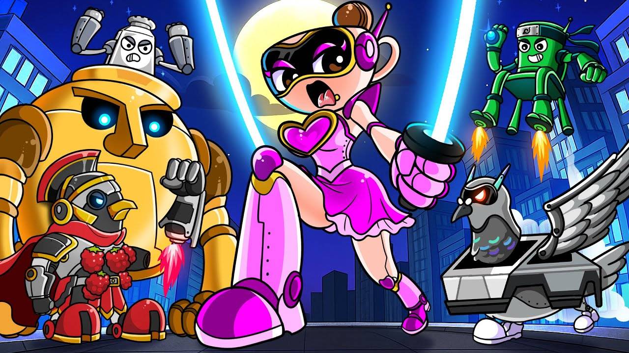 Атака роботов-брейнотов! Превращаемся в роботов, чтобы победить врага! ⚔️🤖 | Спрунки и Брейнот смотреть онлайн