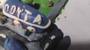 город из цветного пластелина