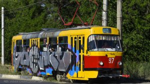 Трамваи Tatra T3SU и КТМ-19 города Волжский