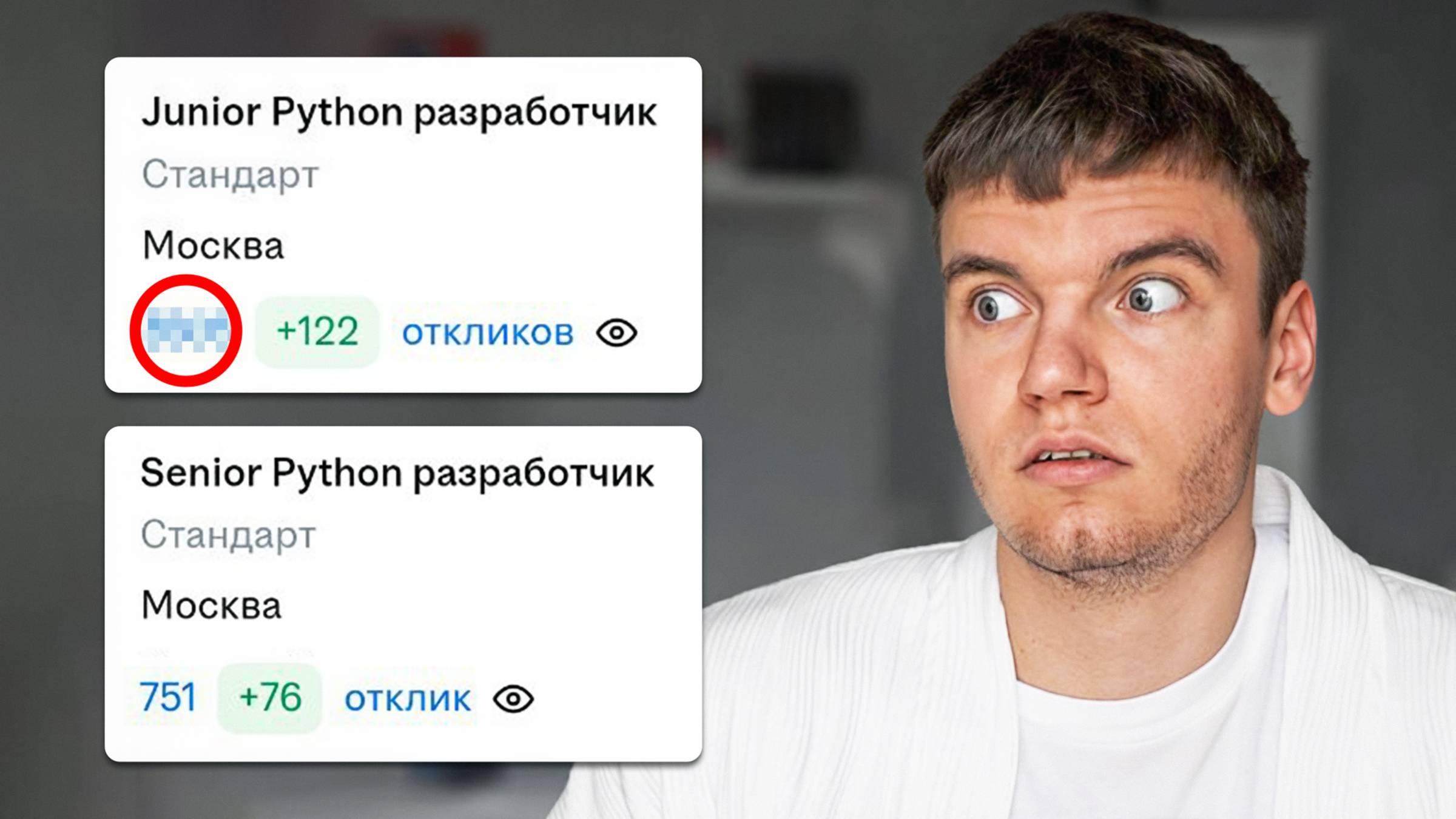Я выложил вакансию на Джуна, Мидла и Сеньера. Отклики меня поразили... смотреть онлайн
