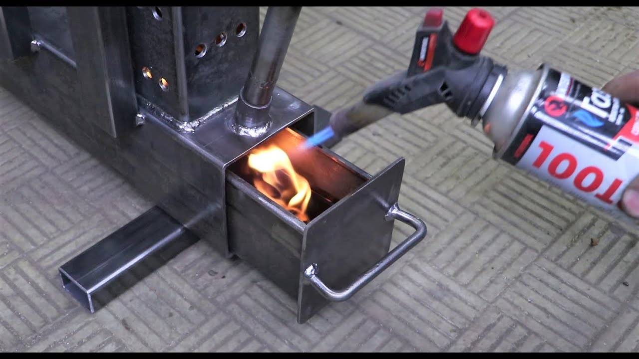 ИНТЕРЕСНЫЙ ВАРИАНТ! ПЕЧЬ НА ОТРАБОТКЕ ИЗ ПРОФИЛЬНОЙ ТРУБЫ! смотреть онлайн