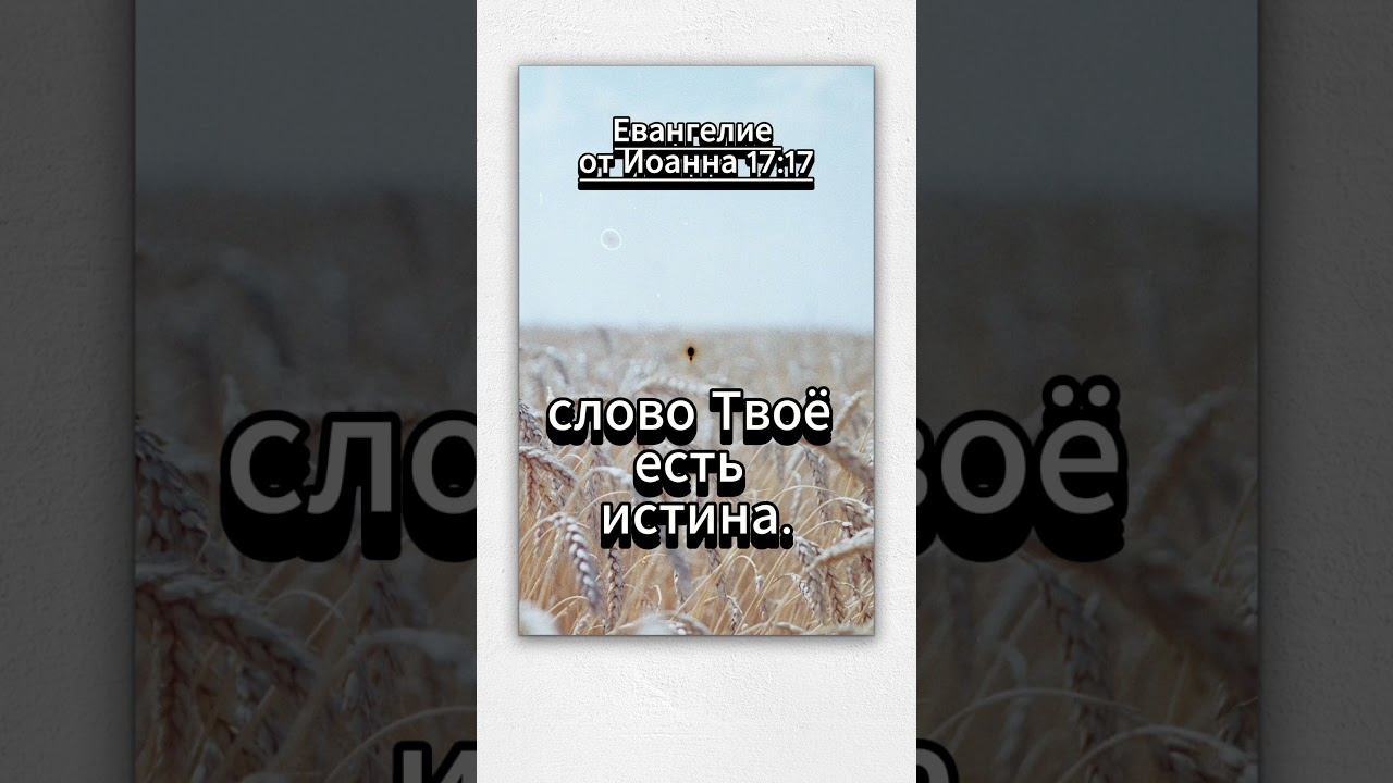 #shorts от Иоанна 17:17 смотреть онлайн
