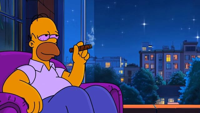 Calm Night Smoke 🍂 Lofi Hip Hop ~ Music For Mediation, Relieve Stress, Anxiety _ Peaceful Nights