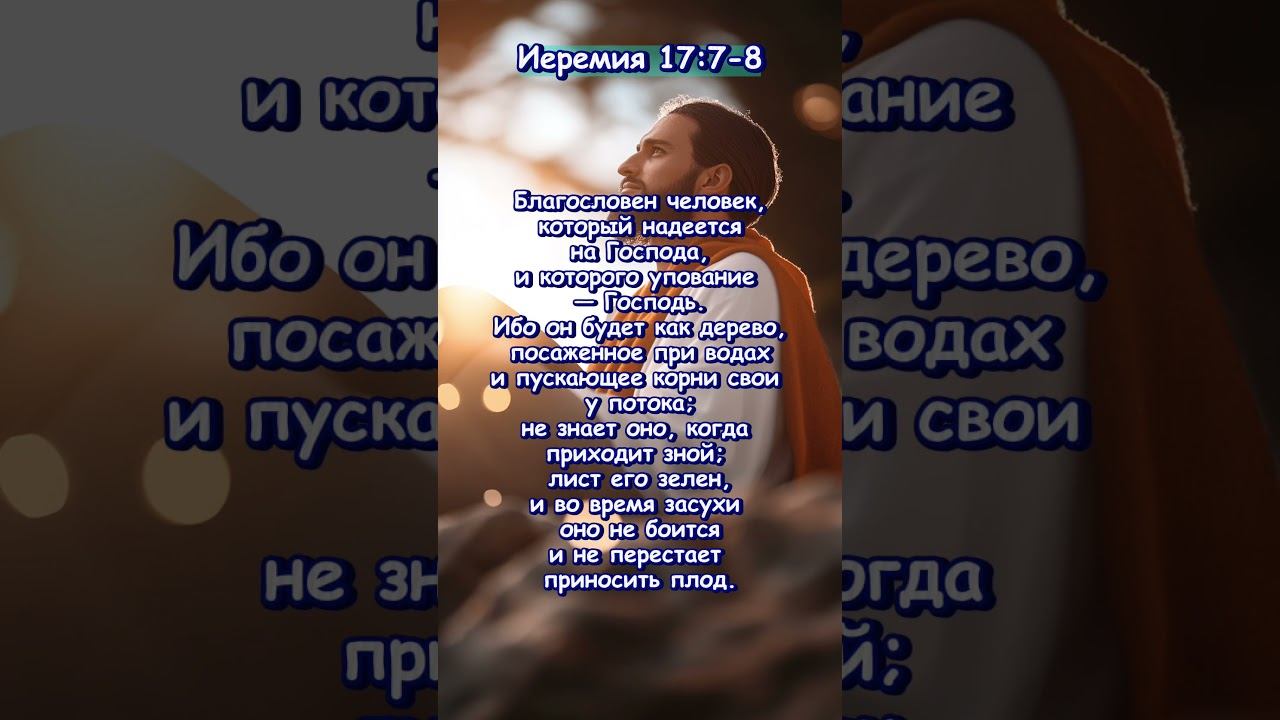 Иеремия 17: 7 -8 смотреть онлайн