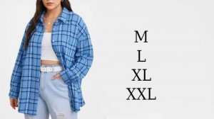 Построение выкройки женской рубашки в клетку оверсайс удлиненная