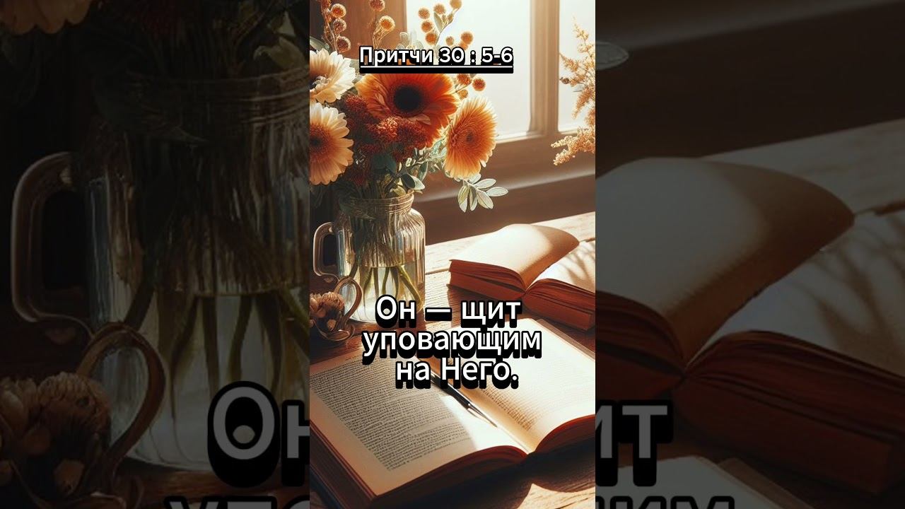 #shorts Притчи 30 : 5 -6 смотреть онлайн