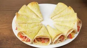 Тортилья с начинкой_ Вкусный калейдоскоп на каждый день 😍