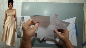 Моделирование. Красивое платье, можно и на каждый день. Выкройка № 1827.