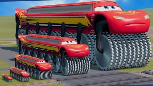 Мультики про машинки для детей. Молния Маквин на испытаниях против поездов. Мультики для малышей
