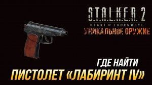 S.T.A.L.K.E.R. 2 - Где найти уникальный пистолет _Лабиринт IV_