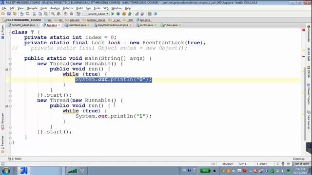 GolovachCourses_ Java Multithreading 13.10.2014 Lecture #10. java.util.concurrent. Atomics. смотреть онлайн