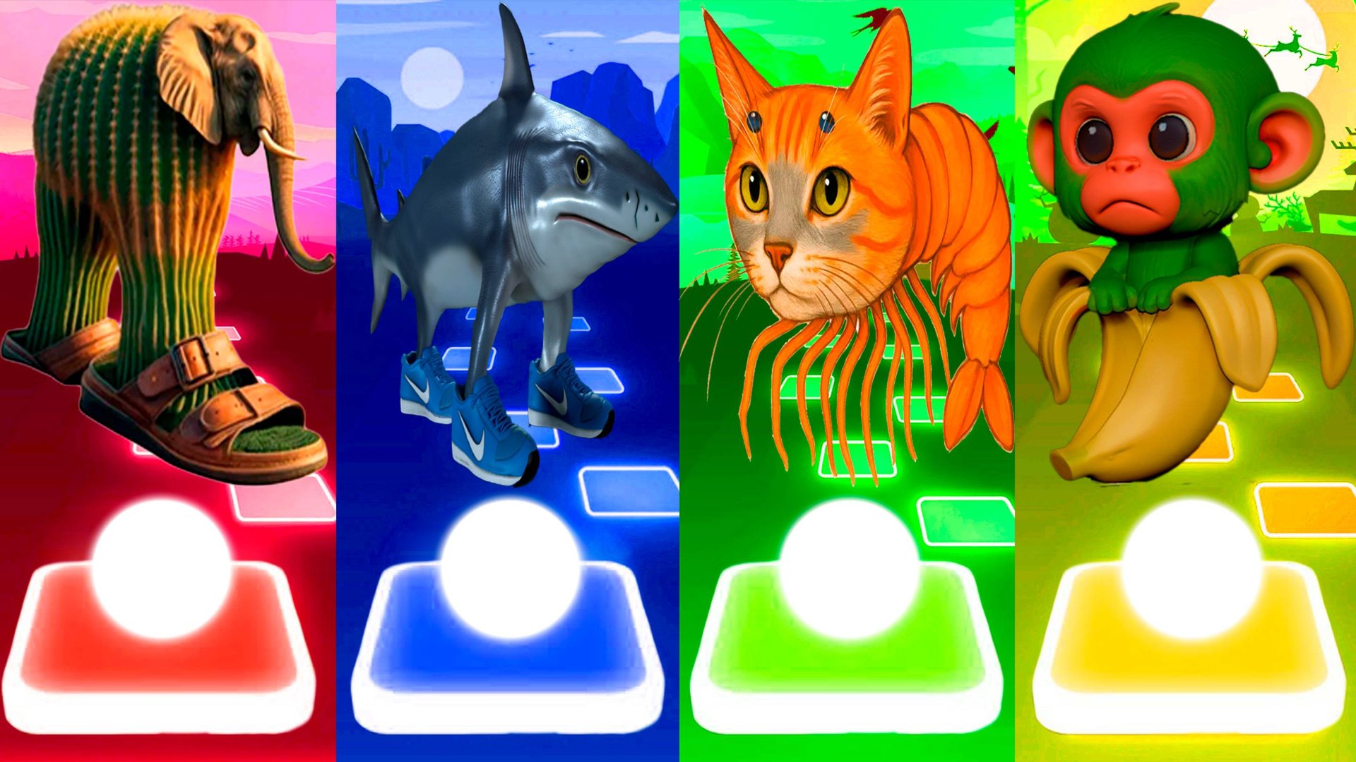 ЛИРИЛИ ЛАРИЛА 🆚 ТРАЛАЛЕРО ТРАЛАЛА 🆚 ТРИПИ ТРОПИ 🆚 ШИМПАНЗИНИ БАНАНИНИ | Tiles Hop №228 смотреть онлайн