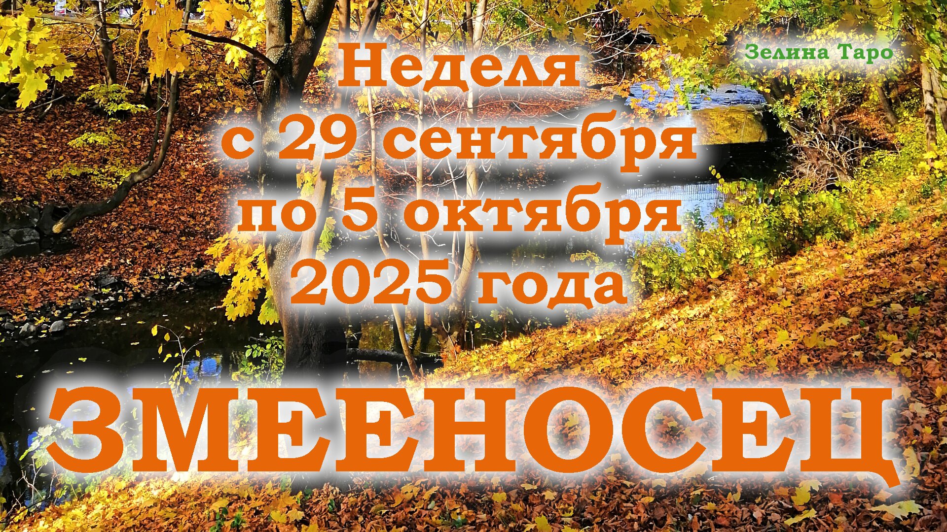 ЗМЕЕНОСЕЦ | ТАРО прогноз на неделю с 29 сентября по 5 октября 2025 года смотреть онлайн